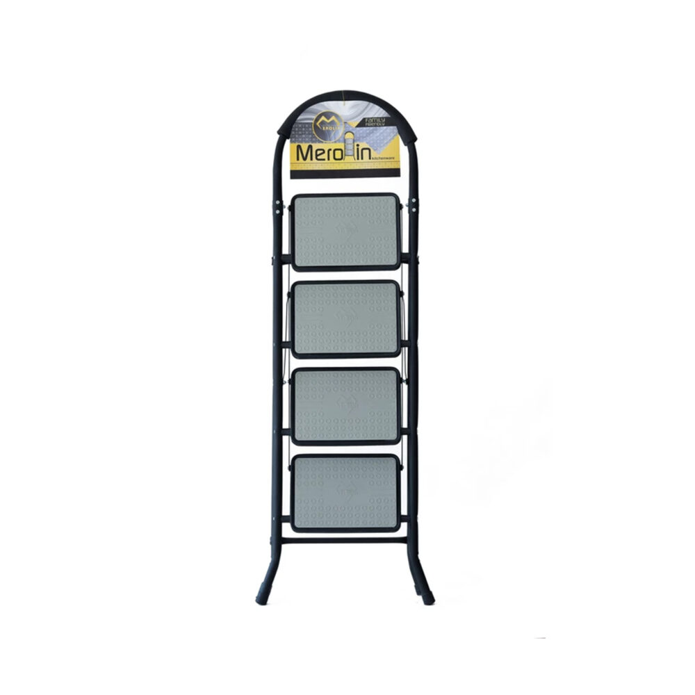 Merolin 4-Step Ladder, Model Black, Code 5040