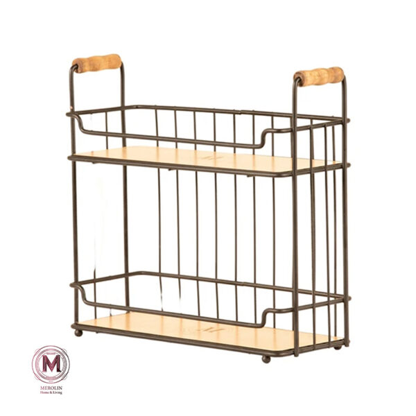 Merolin 2-Tier Spice Rack Stand, Small Pallet Model, Code 40212