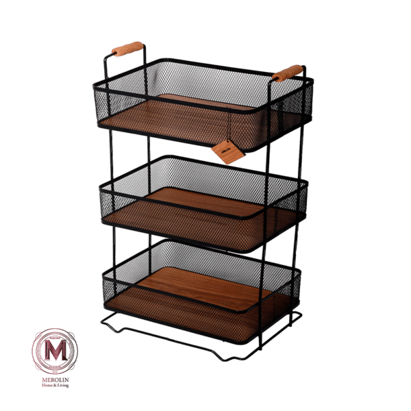 Merolin 3-Tier Onion Storage Rack – Baloot Model, Code 40133