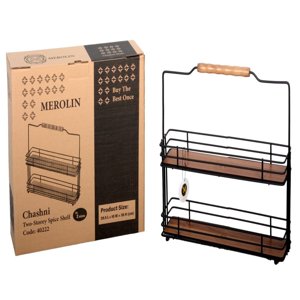Merolin 2-Tier Spice Shelf – Chashni Model, Code 40222 - Image 4